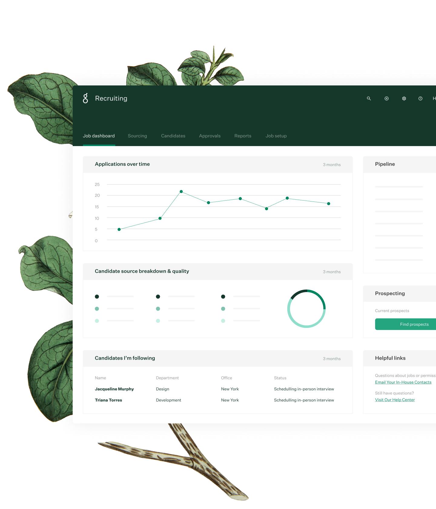 Greenhouse Integration Dashboard
